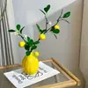 Jarrón de Cerámica Limón Estilo Nórdico Creativo Arreglos Florales Frescos Decoraciones para el Hogar Adornos de Mesa Simples Alta Calidad Estilo Ins