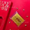 Pegatinas personalizadas de oro macizo para teléfono que traen fortuna con respaldo adhesivo, populares en joyerías, atrayendo clientes, regalos de oro al por mayor