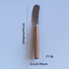 Cuchillo para Queso de Madera de Haya Acero Inoxidable en Stock Transfronterizo, Cuchillo para Queso, Cubiertos Estilo Occidental, Herramienta para Queso de Cocina y Horneado, Cuchillo para Mantequilla