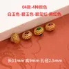 Acessórios de cor forte e duradoura em tom dourado areia acessórios para joias diy pulseira de contas com incrustação de ouro antigo pulseira trançada com contas com contas