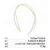Versión Coreana Ins Simple Versátil Diadema de Acrílico con un Toque de Alta Gama, Dientes Doble Capa Cruzada Hueca Diadema para Lavarse la Cara y Sujetar el Cabello