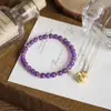 2026 Nuevo Año Zodiacal del Caballo Lindo Colgante de Caballo Tang Versátil Plata de Ley 925 Hecho a Mano Cepillado Collar para Mujeres Diseño DIY