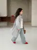 Gabardina para Niña Primavera Infantil Longitud Media Holgada Estilo Coreano Elegante Ropa Infantil Top Primavera y Otoño Tendencia 2026 Nuevo Modelo