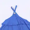 Ropa Europea y Americana de Mujer Transfronteriza, Vestido Largo Decorativo en Capas de Moda Más Vendido en Aliexpress