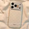 Adequado para Capa de Celular Apple 16, Nova Capa Anti-Queda Série iPhone 17 Cobertura Total da Lente, Design de Urso com Bolinhas Azuis para iPhone 15 Pro