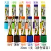 Caneta Marcadora Pop de 12 Cores Caneta para Cartaz de Publicidade Caneta Marcadora para Grafite de Estudante Caneta Marcadora a Óleo de Cabeça Grande para Escritório