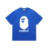 Camiseta BAPE de verano con estampado de cabeza de simio y mono pequeño, de camuflaje, para hombre y mujer, de manga corta y cuello redondo, estilo japonés, de moda para hombre y mujer.