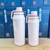 Taza Termo de Acero Inoxidable de Alta Calidad Transfronteriza, Botella Portátil para Viajes y Deportes al Aire Libre con Cubierta de Silicona, Botella Espacial de Múltiples Capacidades