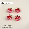 Lindo Estampado de Manzana Joyería Accesorios con Cuentas Bolsas Hechas a Mano para Colgar Colgante Casero Joyería Cuentas Sueltas Media Manzana