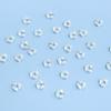 Cuentas Espaciadoras Patrón Onda de Agua Plata Pura 999 Joyería de Plata Accesorios Pequeños Accesorios para Pulsera de Cuerda Trenzada DIY con Cuenta de Buda de Cristal