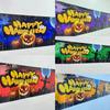 Fondo de calabaza con atmósfera de Halloween transfronteriza, decoración con borlas, diseño interior y exterior, foto, pancarta superior de Halloween
