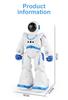 Robot espacial transfronterizo con control remoto, programación inteligente, detección táctil de gestos, juguete para niños bailando