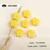 Cuentas de Flor Pequeña de Acrílico con Agujero Recto Materiales Hechos a Mano DIY Colgante para Cadena de Teléfono Bolso Llavero Cuentas Sueltas Accesorios de Joyería