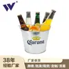 Directo de Fábrica Cubo de Hielo de Hierro Galvanizado de 5L Soporte para Barriles de Cerveza Colonna Cubo de Hielo para Bar Imprimible