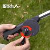 Accesorios para Barbacoa al Aire Libre para el Hogar Soplador Manual de Manivela Herramienta para Encender Fuego de Camping Plástico Negro Carbón