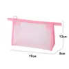 Bolsa de Cosméticos de Malla Bolsa de Maquillaje de Malla con Estuche con Cremallera Neceser de Viaje para Organizador de Maquillaje Accesorios de Hogar Oficina Viaje.