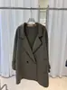 Abrigo de lana de doble cara para otoño e invierno, nuevo abrigo de lana de doble cara con cuello de traje cálido para mujer 2026