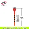 Tee de Golf Más Vendido Transfronterizo del Fabricante Bolixi Tee de Plástico Funda de Goma Blanda Tee Rayado Soporte de Tee de Colores