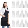 Delantal Cruzado de Amazon con Cuello Halter y Logo Personalizado, Restaurante, Té de Leche, Cafetería, Delantal Anti-Manchas de Cocina al por Mayor