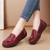 2026 Zapatos Casuales Antideslizantes Cómodos Versátiles para Mujer Zapatos Planos Mocasines Zapatos de un Solo Color Zapatos para Mamá Zapatos Formales de Moda para Mujer