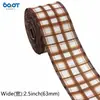 Cinta de borde de alambre estilo country americano, cinta con estampado de cuadros marrones de cabeza de caballo en acuarela, fabricante de cinta de grosgrain decorativa para manualidades