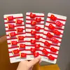 Nuevo Scrunchie de Cinco Estrellas Bandera Roja, Diadema, Accesorio para el Cabello con Forma de Corazón para Viajes del Día Nacional, Lindo Scrunchie para Estudiantes