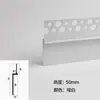 Rodapié Empotrado de Aleación de Aluminio con Yeso Pre-Empotrado, Zoclo de Piso en Forma de L, Rodapié Metálico Empotrado Invisible Oculto en Forma de H