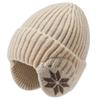 Gorro de invierno con forro polar, de lana gruesa, tejido a mano, para ciclismo al aire libre, cálido, con protección para los oídos, resistente al frío, para hombre, venta al por mayor