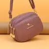 Bolso Sencillo de Nuevo Estilo para Mujer de Mediana Edad 2026, Bolso Elegante para Mamá, Bolso Redondo Pequeño Sencillo de Moda con Patrón de Piedra, Bolso de Hombro Cruzado