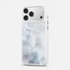 Adecuado para iPhone 17, funda blanca mate con tacto de piel, fuerte atracción magnética, anticaídas, engrosada, resistente al amarilleo
