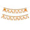 Decoración de bandera de fiesta de cumpleaños de otoño transfronteriza tarjeta de pastel de cumpleaños de otoño decoración de cumpleaños de otoño
