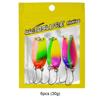 Sequin de Colores 5G/4Cm Hoja de Sauce Señuelo de Pesca Señuelo Duro para Pez Boca de Serpiente, Trucha y Equipo de Pesca