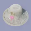 Sombrero de Pescador para Mujer Verano Protector Solar Sombrilla Sombrero de Paja Solar Cubre Rostro Protección UV Celebración de Internet Viaje Sombrero de Playa