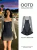 Vestido Largo Floral con Tirantes, Nuevo Conjunto de Dos Piezas de Verano para Mujer, Vestido Ajustado para Figuras Pequeñas, Ropa Femenina Estilo Coreano