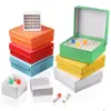 Caja de papel para congelador 16/25/36/49/81/100 rejillas 0.5/1.5/1.8/5/15/50ml caja para congelador
