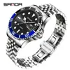 Reloj de Cuarzo Sanda, Modelo Popular de Comercio Exterior, Reloj con Calendario para Hombre, Impermeable de Negocios Amazon Correa de Acero Sólido Reloj para Hombre