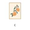 Pintura Decorativa Colorida Estilo Japonês ins Pequeno Fresco Mural de Caqui Pintura de Parede para Quarto Pêndulo de Mesa Pintura Decorativa Estilo Curativo