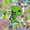50 Pegatinas de Dinosaurios de Dibujos Animados Lindas Pegatinas de Recompensa para Niños Papelería Taza de Agua Cuaderno Impermeables Pegatinas de Expresión para Graffiti