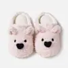 Novas Pantufas de Pelúcia com Desenho de Cachorrinho Fofo Outono/Inverno 2026 Femininas para Casa Estudante Quentes Antiderrapantes de Algodão