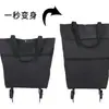 Bolsa de Compras Plegable de Stock Listo del Fabricante, Bolsa Portátil con Ruedas, Bolsa para la Compra, Bolsa Grande de Supermercado con Ruedas, Disponible para Dropshipping