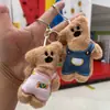 Señor. Frijol Lleva Ropa, Osito de Peluche Chirría, Muñeco de Peluche, Lindo Sr.. Colgante de Bolso Oso Frijol, Regalo de Pareja