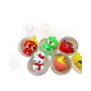 Llavero de Juguete Gashapon Transparente para Muñeca de 32 mm Caja Sorpresa Infantil Juego de Moneda de Un Yuan Máquina Gashapon Regalo
