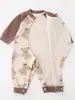 Macacão Bebê Jq Jingqi Estilo Primavera e Outono Roupas de Bebê 100% Algodão Macacão para Recém-nascido Outono Inicial Roupa de Dormir para Exterior