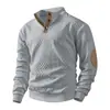 Moda Urbana 3D para Hombre Tendencia Simple Holgada Sudadera con Cuello en V Otoño 2026 Shein Amazon Transfronterizo
