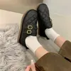 Zapatos de algodón mullidos, estilo slip-on, colección otoño/invierno 2026, zapatos de mujer, zapatos tipo gorro, forrados y engrosados para el invierno, zapatos de algodón extragrandes
