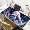 Alfombrilla de Mesa para E-Sports de Anime Grande de Gama Alta Dibujos Animados Estudiante Oficina Alfombrilla Gruesa para Ratón Antideslizante y Resistente a Manchas Alfombrilla para Teclado