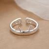Francês High-end Sense Combination Stacked Ring Feminino Japonês e Coreano-estilo Retro Nicho Europeu e Americano Estilo Didi Dance Abertura Anel de Dedo Maré