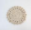 Hogar de Estilo Japonés Natural Hoja de Maíz Hecho a Mano Tejido de Paja Aislante Té Mat Mantel Individual para Mesa Plato Taza Salvamanteles Resistente al Calor