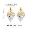 E15209 Pendientes de Resina Plegada con Forma de Lágrima Retro Transfronterizos, Pendientes Versátiles Multicolores de Estilo Francés de Moda para Mujer