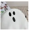 Bolsa Transversal Fantasma Branca Minimalista - Pequena Bolsa de Ombro de Nylon para o Dia a Dia